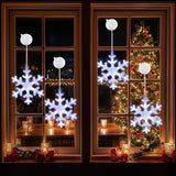 7 * 5Inch Christmas Window Lights Decor, Battery Operated Window Hanging Indoor Lights, Christmas Window Lights With Suc