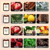 Christmas Scented Candle Gift Set For Women – 4 Pack Winter Soy Candles With Apple Cinnamon, Fir Balsam, Mulled Cider, Sandalwood – Holiday Gifts For Her, Home Décor