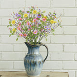 6 Pcs Artificial Spring Flowers 17 Inches Summer Flower Branches Faux Floral Picks With Daisy Berry For Vase Home Indoors Flower Arrangements Table Centerpieces