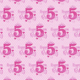 Kids 5Th Birthday Wrapping Paper, Mini Roll, Crown & Happy 5Th Dots Design, 17 Inch X 16.4 Feet, Perfect For Girls' Gifts