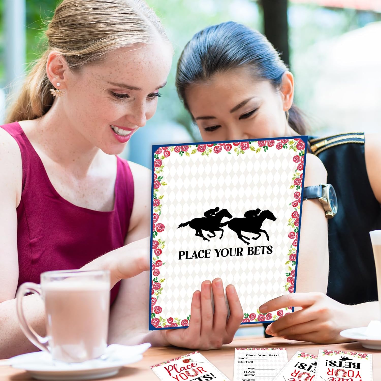 Race Horse Party Supplies 41Pcs Betting Cards Who Will Win Horse Racing Derby Invitation Ticket Guessing Game Card Kentucky Derby