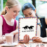 Race Horse Party Supplies 41Pcs Betting Cards Who Will Win Horse Racing Derby Invitation Ticket Guessing Game Card Kentucky Derby