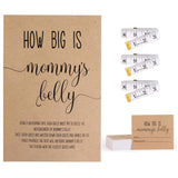 How Big Is Mommy'S Belly Kraft (54 Pieces) Fun, Easy Baby Shower Game, Gender Neutral Unisex