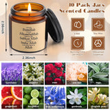 10 Pcs Eid Mubarak Scented Soy Candle 3.5 Oz Ramadan Scented Candle Bulk Muslim Gift Candles Islamic Party Favors Gifts Glass Jar Candles For Eid Holiday Celebrations Decorations (Dark Brown)