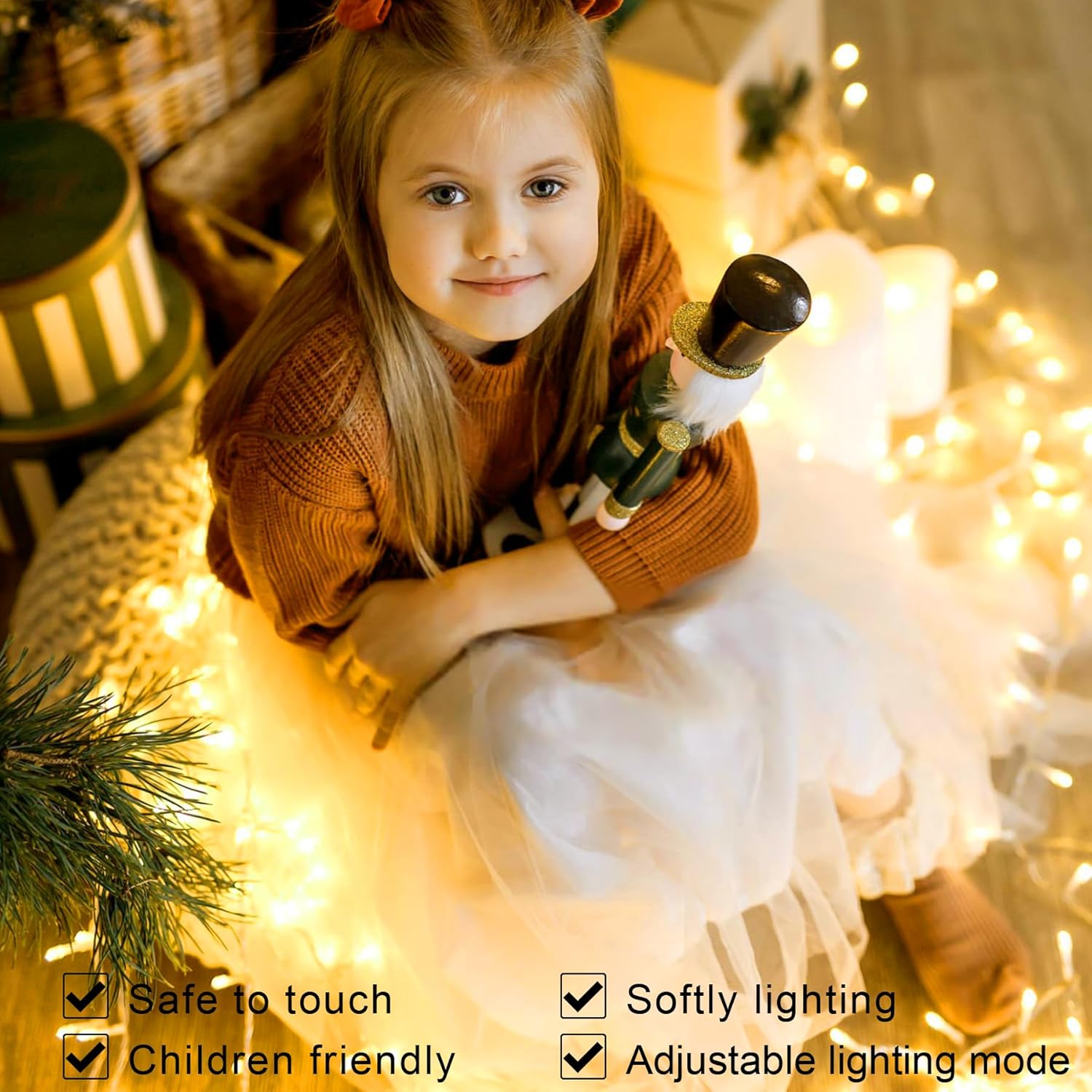 120Led String Lights For Bedroom Plug In, 33Ft Indoor Twinkle Fairy Lights, 8 Modes Christmas Twinkle Lights Outdoor Wat
