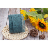 Firebrick Burlap Ribbon - 2.5 Inch X 10 Yards | Faux Jute Wired Ribbon For Wreaths, Christmas Decorations, Rustic Weddings, And Large Bow