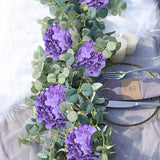 Purple Hydrangea Artificial Flowers Bulk 36Pcs Silk Flowers With Stems Fake Hydrangeas Arrangement Perfect For Weddings,Centerpieces,Party,Home,Festival Decorations