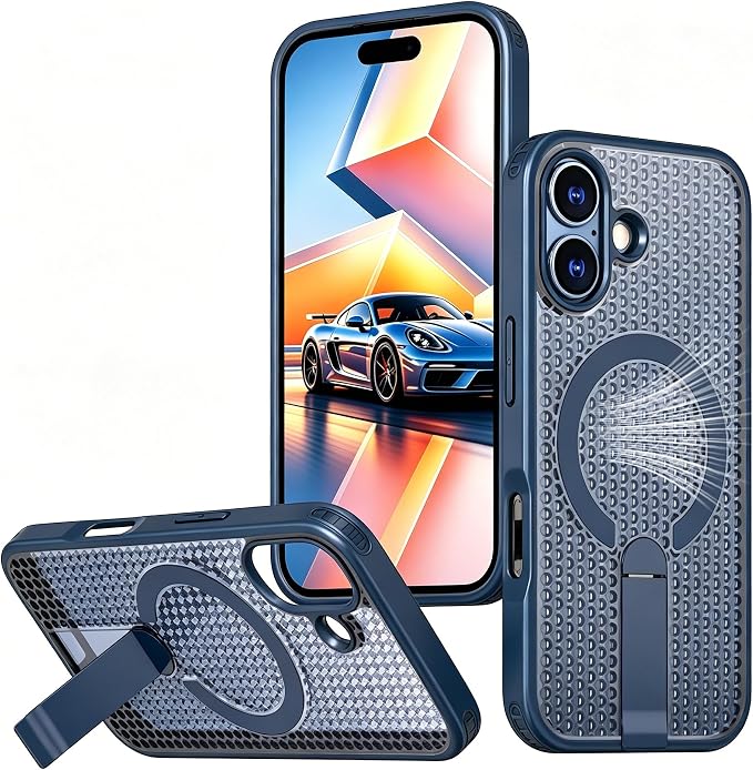 iPhone 17 Case iPhone 18 Case Frosted Blue Slim Matte Protective Phone Cover