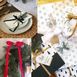 Velvet Ribbon Set 20Yd, Velvet Ribbon Spool For Christmas Wreath Decoration Handmade Craft Ornaments Gift Wrapping & Bow Making (Black, 5/8")