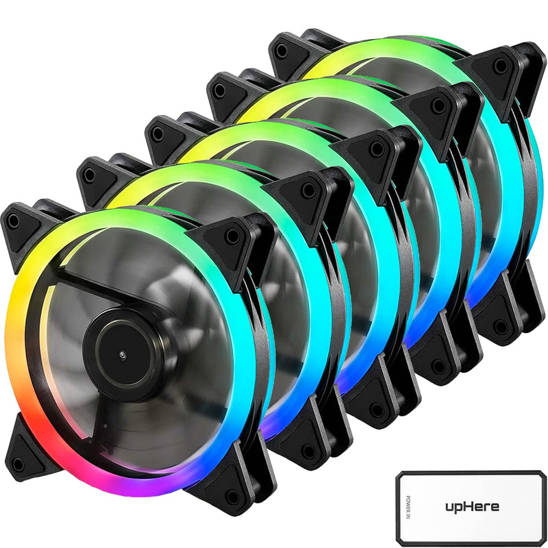 120Mm Rgb Series Case Fan,Quiet Edition High Airflow Led Case Fan For Pc Cases