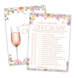 Bridal Shower Games, Wildflowers Games, What Did The Groom Say Games, Bachelorette Party Decorations, Engagement Party Supplies, Couple Shower Ideas, Spring Flowers Wedding Games For 25 Guests-10