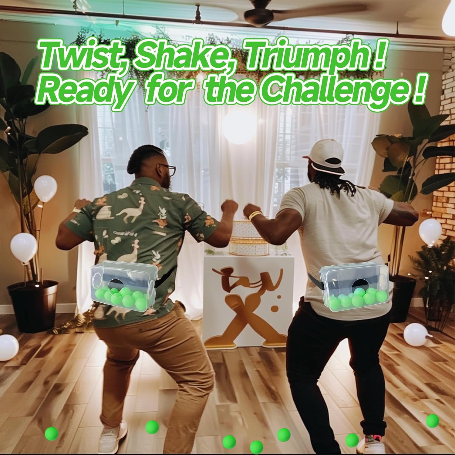 3 Sets Baby Shower Games Funny Bridal Shower Games Activities - Funniest Baby Shower Game Ever, Ice Breakers For Boy Or Girl, Ping Pong Twerk Game (Green)