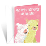 Llama Valentine'S Day Card, Made In America, Eco-Friendly, Thick Card Stock With Premium Envelope 5In X 7.75In, Packaged In Protective Mailer (Llama)