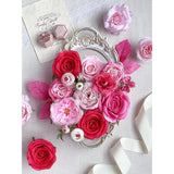 Roses Artificial Flowers Pink Fake Flower Bulk For Diy Wedding Bouquets Bridal Baby Shower Decorations Table Centerpiece Silk Faux Floral Arrangements For Party Home Decor Indoor Fuchsia