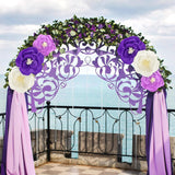 6 Pcs Purple Paper Flowers Decorations For Wall Artificial 3D Florals Wall Backdrop Purple Centerpiece Decorations For Kids Wedding Bridal Baby Shower Birthday Nursery Room Party Supplies
