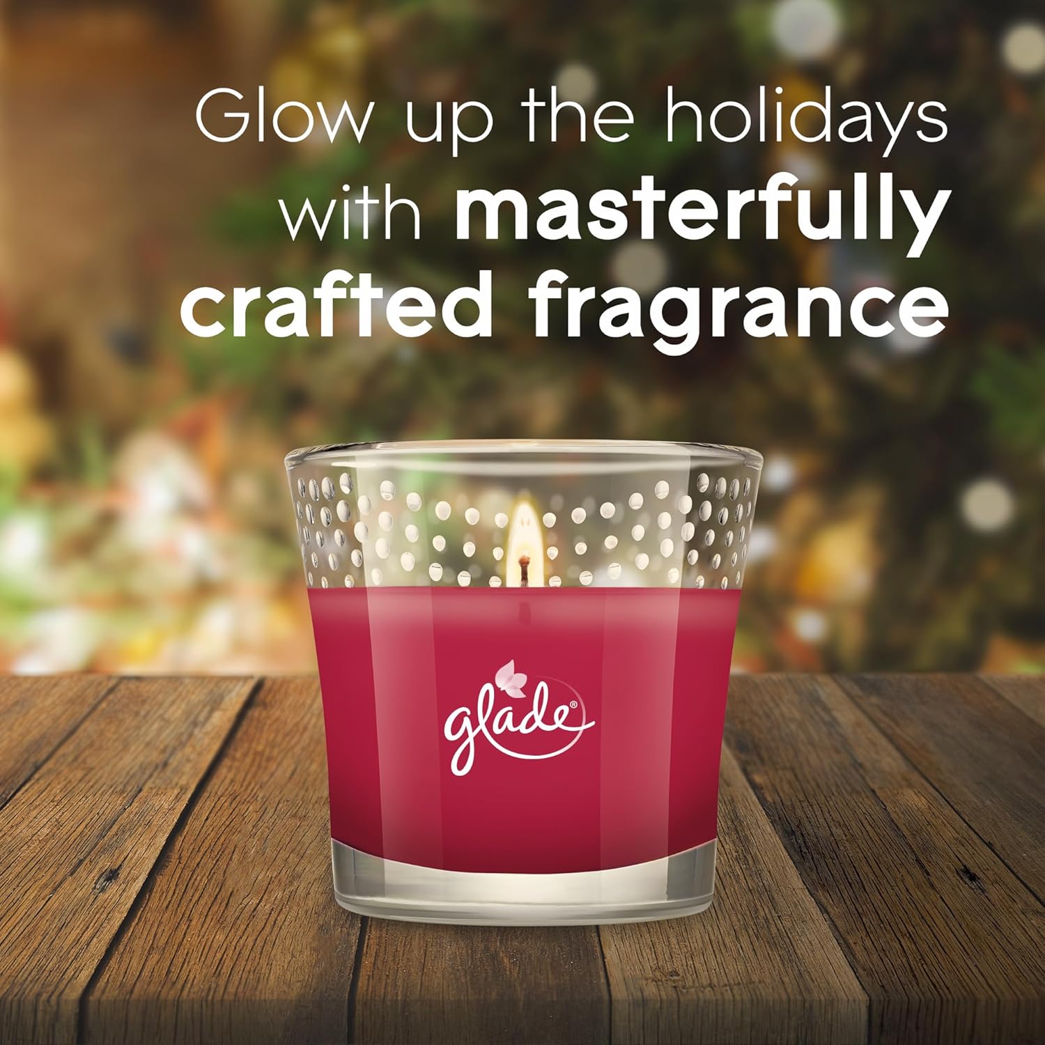 Glade Candle Jar, Air Freshener, Autumn Spiced Apple, 3.4 Oz