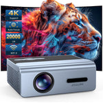 Projector, 1080P, 20000L, WiFi Bluetooth, 4K Support, Electric Focus, Keystone