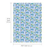 2Nd Birthday Wrapping Paper Sheet - 6 Sheets Blue Happy Birthday With Gift Box Design Folded Flat For Bday, Party, Baby Showers - 19.7 Inch X 27.5 Inch Per Sheet