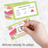 Big Dot of Happiness Sweet Watermelon - Fruit Party Game Scratch Off Cards - 22 Count