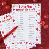 Valentine’S Day I Love You Around The World Game – 25 Player Cards, Classroom Party Activity, Fun Language Matching Game For Kids, Educational Valentine Party Game