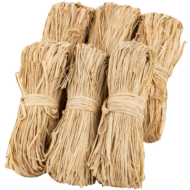 300G Natural Raffia Ribbon Raffia Grass - Raffia Straw For Florist Bouquets De