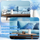 50 Pcs Acrylic Crystal Picks 12 Inch Artificial Beaded Stems Picks For Home Wedding Holiday Vase Fillers Florals Embellishing Diy Crafts Wreaths Bridal Bouquets Decors(Blue)