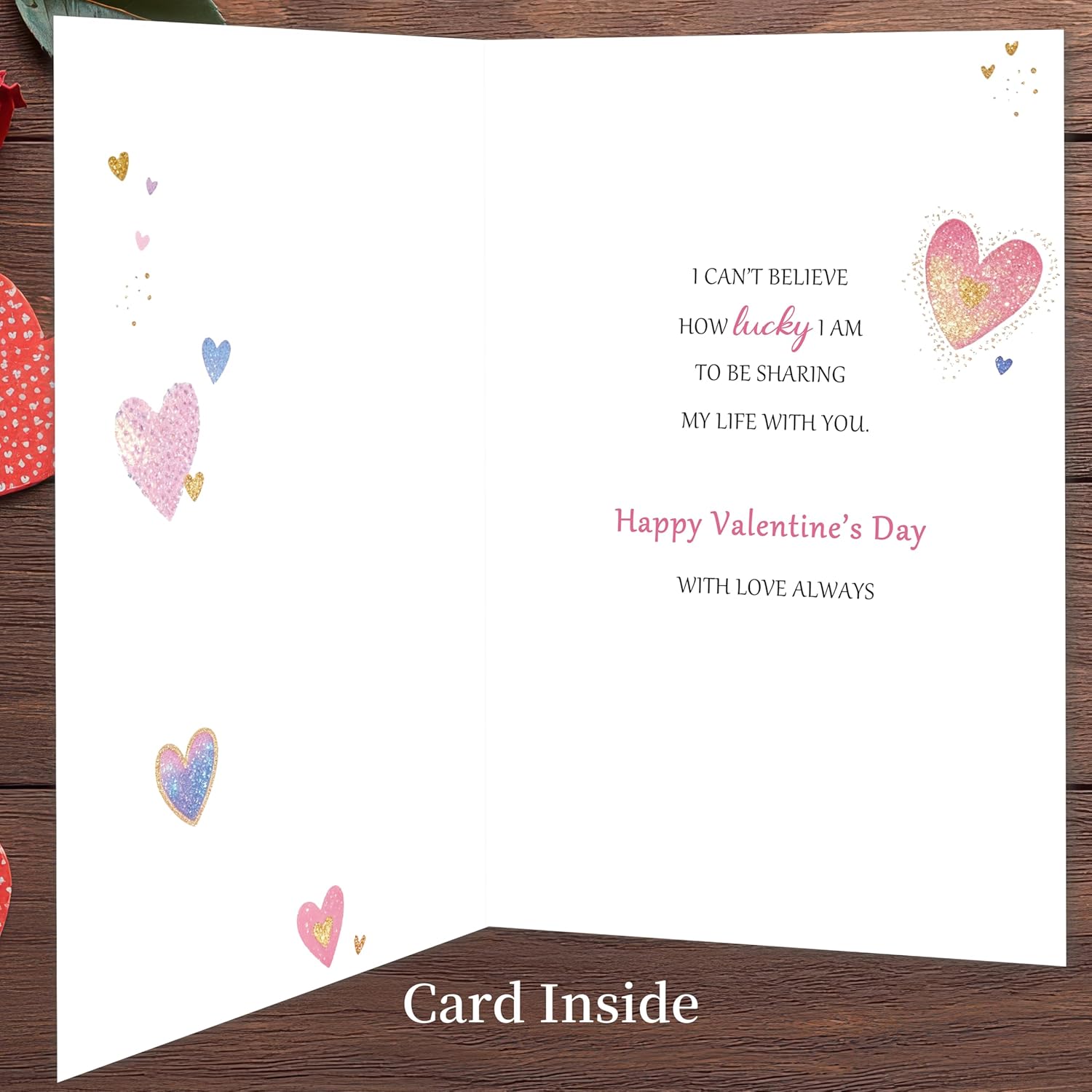 Valentines Day Card For Wife,Valentines Day Card For Her,Romantic Valentines Day Cards Gifts For Wife With Sweet Love Message