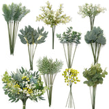 78Pcs Faux Flowers, Artificial Greenery Stems, Greenery For Centerpieces For Diy Bridal Bouquets Wedding Floral Arrangement Table Centerpieces
