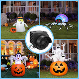 4-Pack Inflatable Fan Blower Replacement, 12V 1.2A Air Blower For Inflatables With 3 Led Light Strings For Thanksgiving