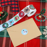 500Pcs 2024 New Upgrades Christmas Stickers Rolls, 1.5 Inch Round Merry Christmas Seals 8 Patterns Christmas Tree Labels Envelope Decals Stickers Xmas For Cards Crafts Gift Boxes