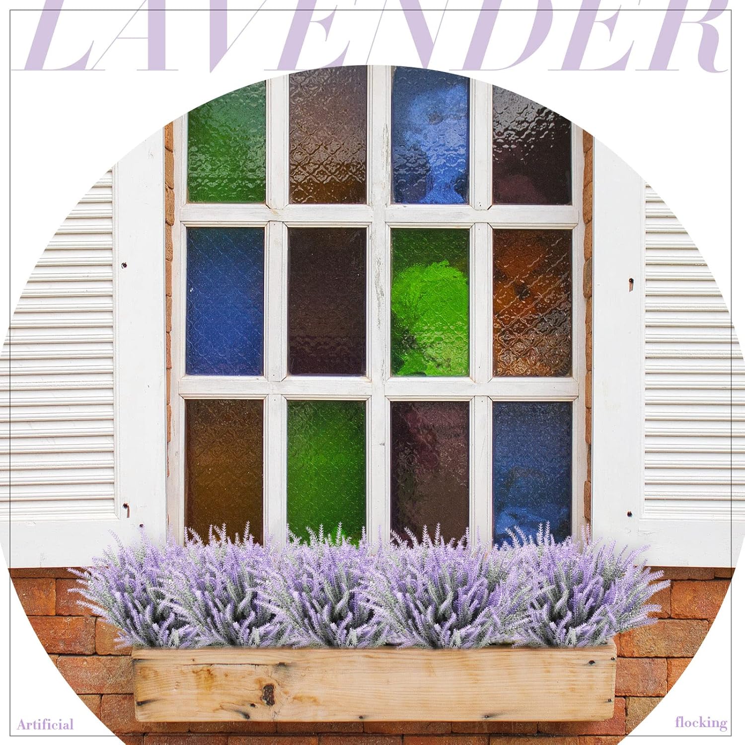 60 Bundles Artificial Lavender Flowers Uv Resistant Faux Plastic Flowers Faux Lavender Plants For Outdoor Garden Patio Window Box Office Table Centerpiece Indoor Decoration (Purple)