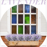 60 Bundles Artificial Lavender Flowers Uv Resistant Faux Plastic Flowers Faux Lavender Plants For Outdoor Garden Patio Window Box Office Table Centerpiece Indoor Decoration (Purple)