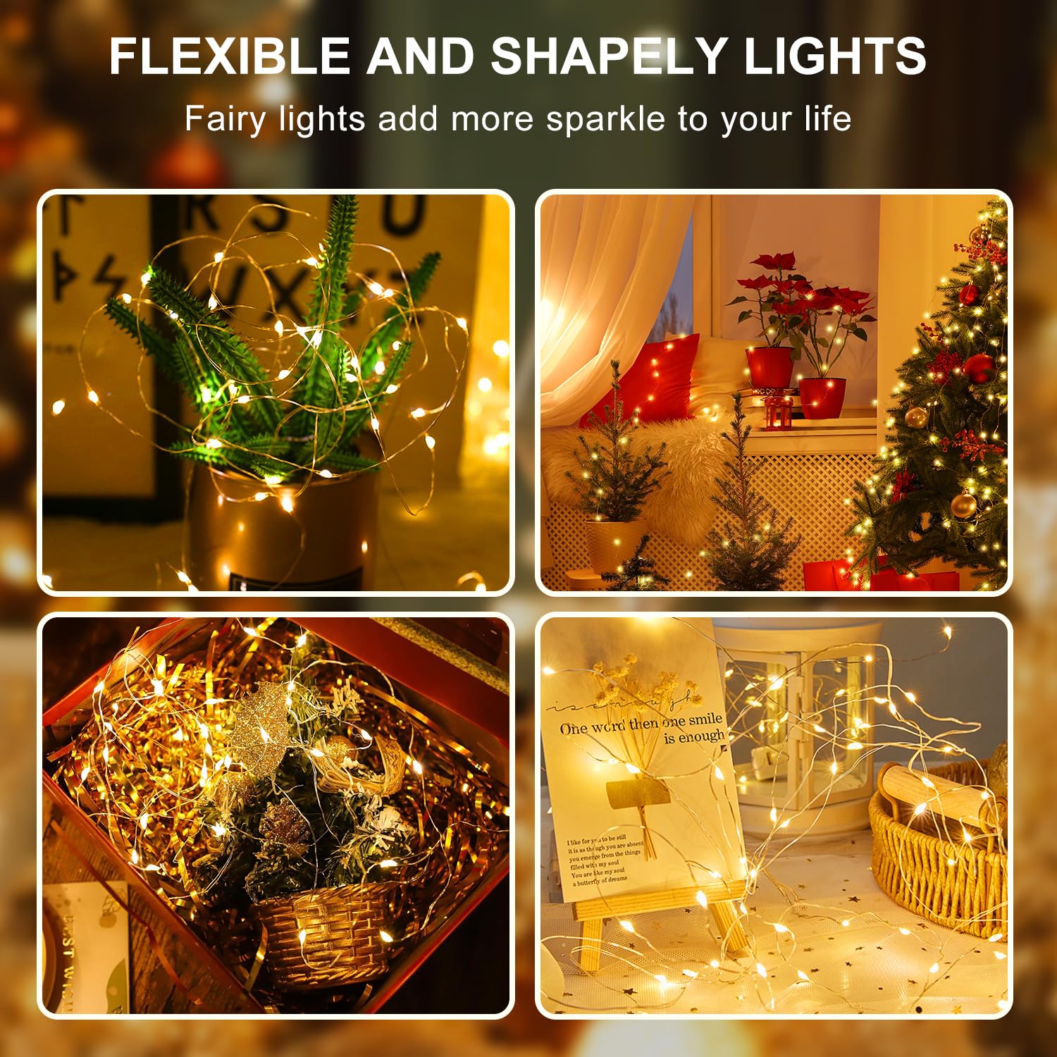 Led Fairy Lights 3 Modes 7Ft 20 Led Battery Operated String Lights Waterproof Silver Wire Firefly Starry Moon Mason Jar