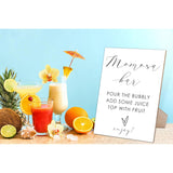 Mom-Osa Bar Minimalist Baby Shower Sign, Wooden Game Sign With Stand, Welcome Sign, Bar Decoration, Party Favors Supplies, Gender Reveal Ideas
