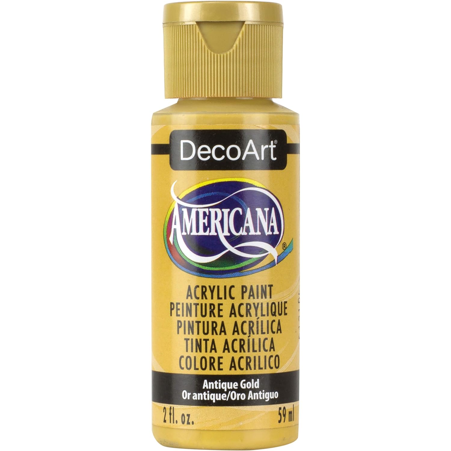 DecoArt Americana Acrylic Paint 2 Ounce-Antique Gold