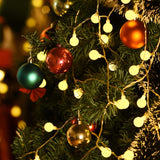 Globe String Lights, 40Led 13Ft String Lights Battery Powered, Waterproof Outdoor Indoor String Lights For Bedroom, Stri