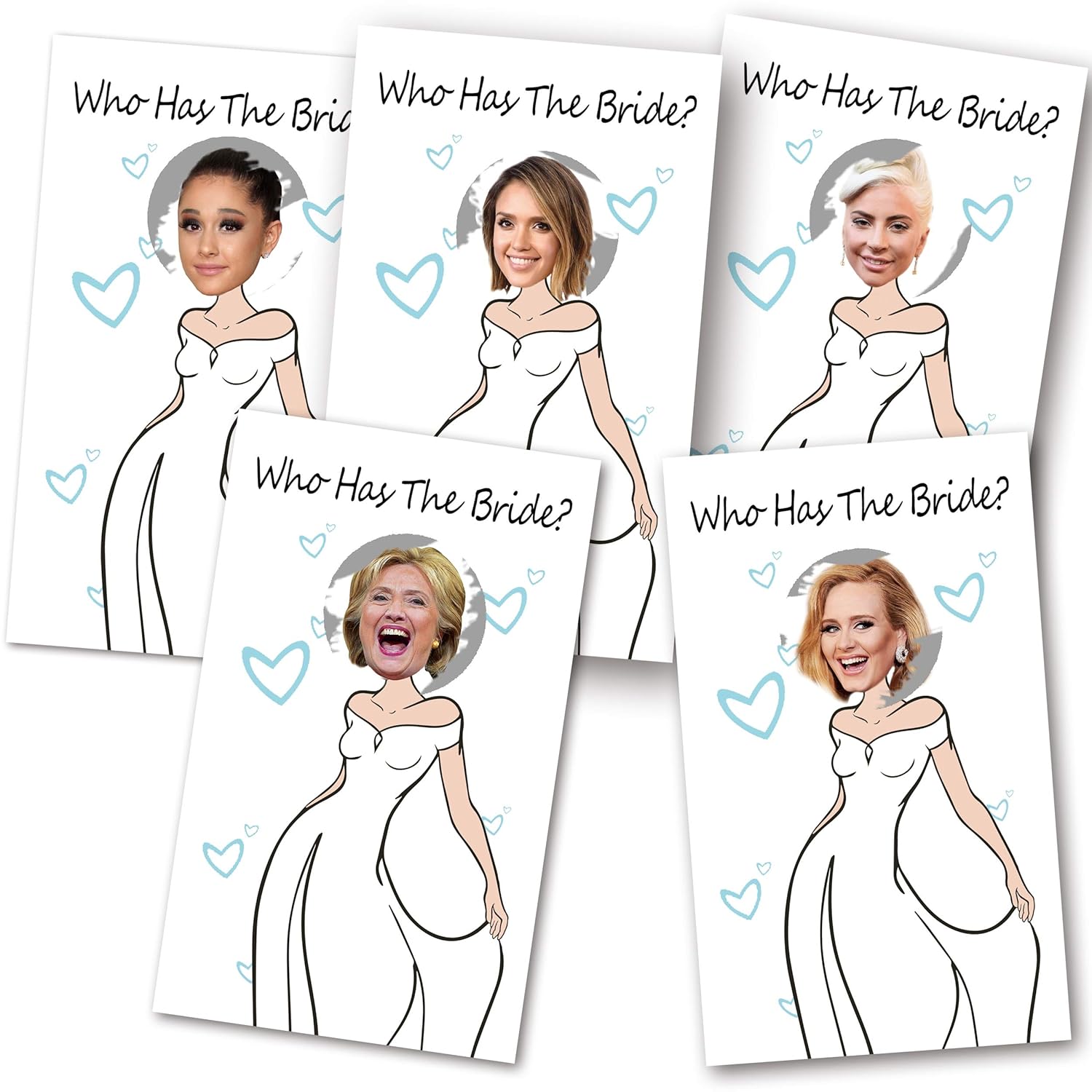 33 Cute Bridal Shower Games - Scratch Off Bridal Shower Game.Funny Bachelorette Party Games - Who Has The Bride - 33 Sheets