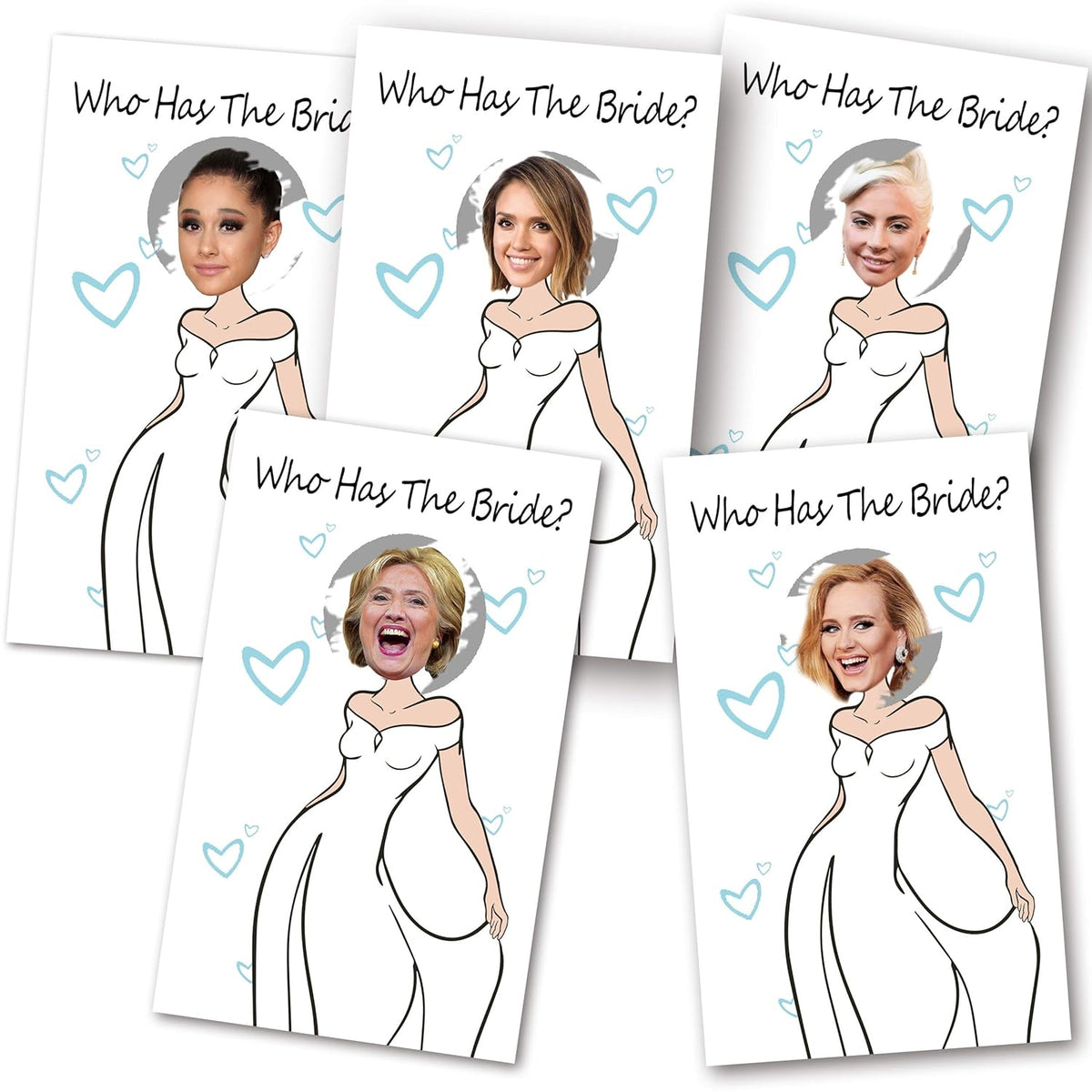 33 Cute Bridal Shower Games - Scratch Off Bridal Shower Game.Funny Bachelorette Party Games - Who Has The Bride - 33 Sheets