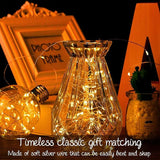 24 Pack Battery Operated Fairy Lights 7FT 20 LED Warm White Waterproof Mini String Lights for Mason Jars Wedding Party DIY Decor