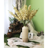 38" Gold Glitter Delphinium Artificial Flowers, 6Pcs Sparkle Metallic Silk Delphinium Faux Larkspur Long Stem Artificial Flowers For Tall Vase For Home Wedding Table Decor(Gold)