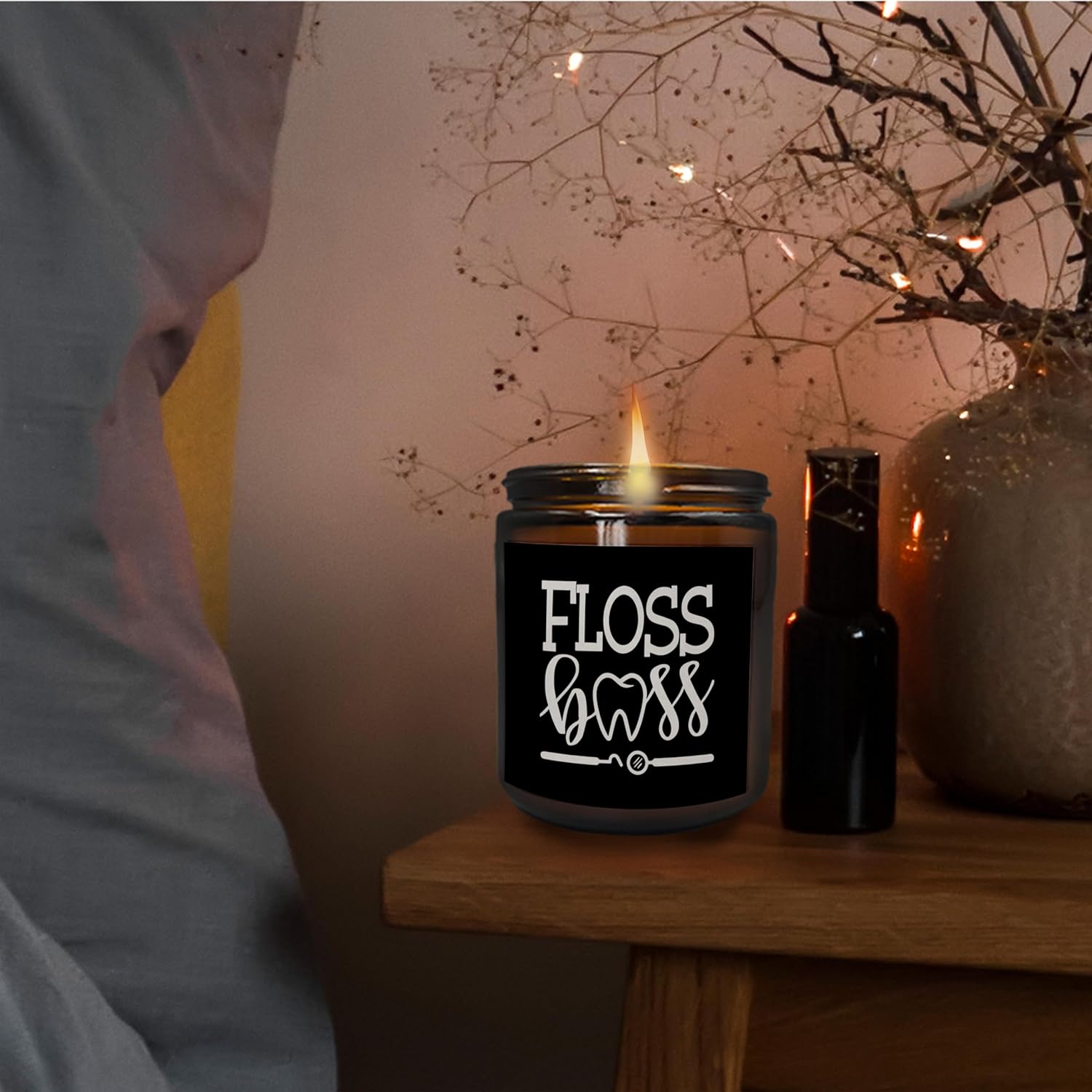 Dental Hygienist Gifts For Women, Dentist Gifts, Dental Assistant Gifts For Women, Dental Student Gifts, Floss Boss Gift Scented Candles