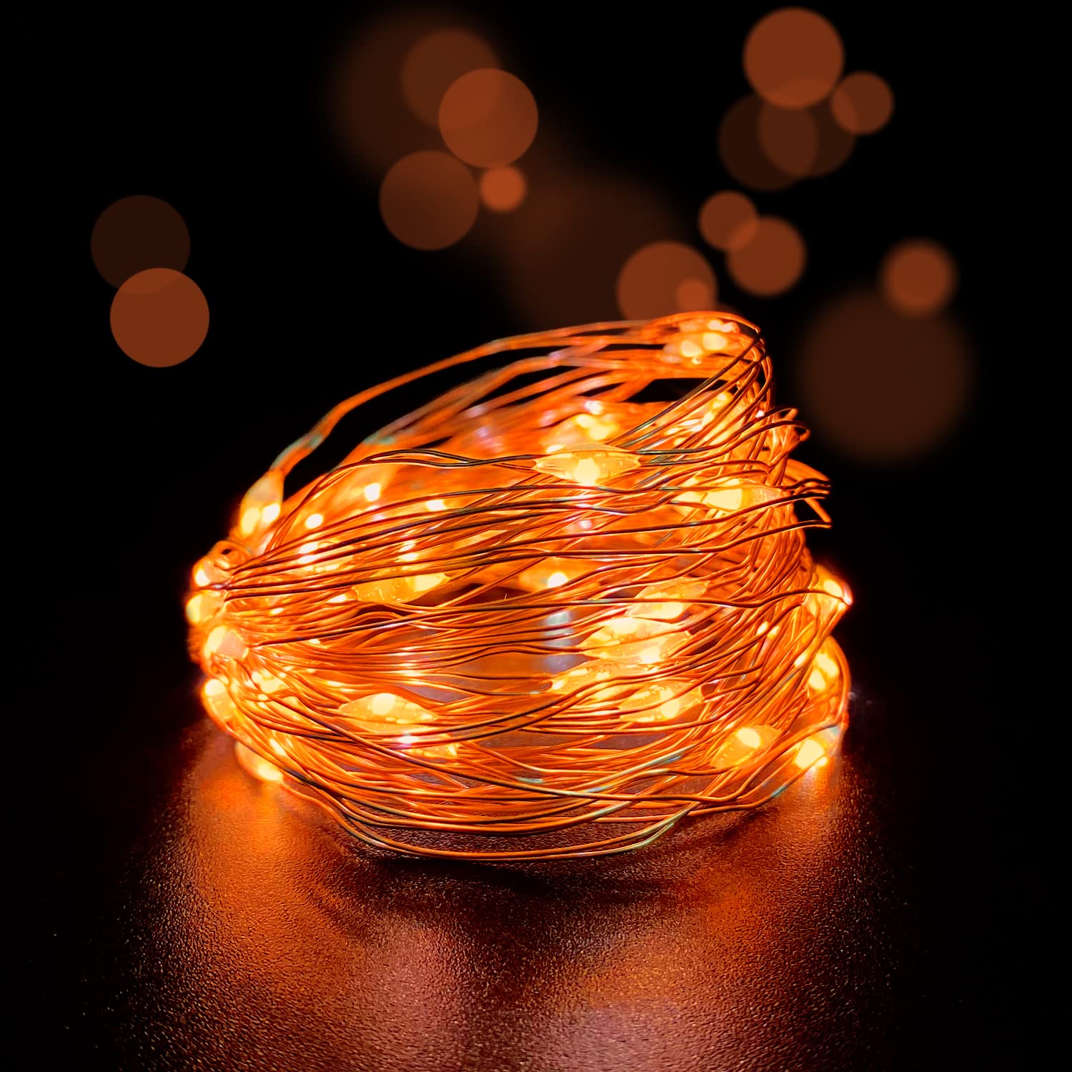 Set Of 2 Battery Operated Mini Led Fairy Light Indoor String Light With Timer 6 Hours On/18 Hours Off For Christmas Part