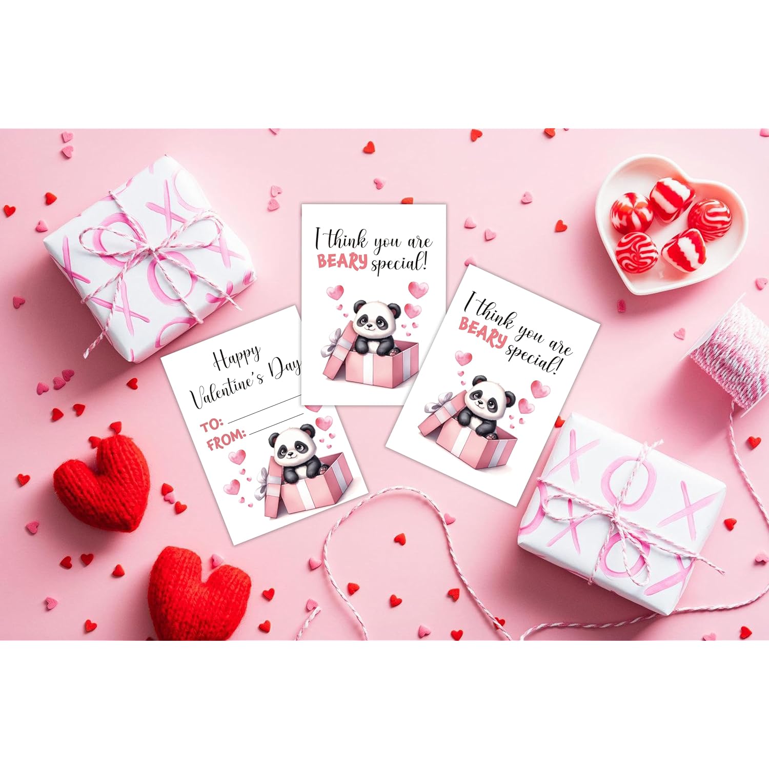 30 Pack Valentine'S Exchange Gifts For Coworkers, Panda Bear Funny Valentines Cards For Coworkers Work Bestie Boss Employees, Work Themed Valentines Cards Bulk, The Best Card For Manager Boss
