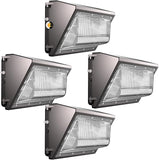 2 Pack 250W LED Wall Pack Lights 37500LM Outdoor Security Lighting with Dusk to Dawn Photocell IP65 Waterproof
