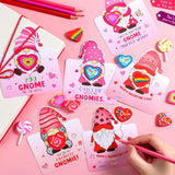 30 Sets Valentine Cards With Erasers For Classroom Gnome Pink Red To From Greeting Cards Bulk With Heart Erasers For Valentines School Love Gifts Exchange Party Favors Students Prizes