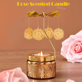 Sunflower Candle Gifts For Women, Funny Birthday Gift For Mom, Rotating Scented Candles Gift For Friends, Sisters, Grandma, Valentines Day Gifts For Her Wife Girlfriend