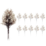 Artificial Baby Breath Flowers 10Pcs Silk White Babys Breath Real Touch Flowers For Wedding Party Diy Wreath Floral Arrangement Home Decoration