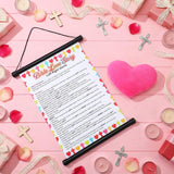 2 Pcs Christian Valentines Games Pass The Heart Christian Party Game With Hanging Scroll Plush Heart Party Valentines Day Games Fun Bible Love Story For Family Church Sunday School Gifts