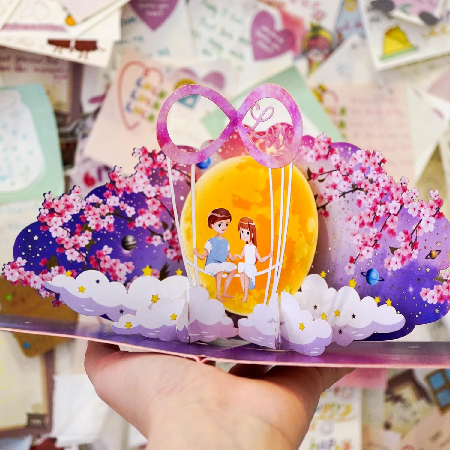 Eternal Love Pop Up Card Mesmerizing Valentine'S Day, Anniversary, Wedding Design