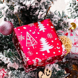 Wrapping Paper Roll - Mini Roll - 17 Inch X 120 Inch Per Roll - 3 Different Red And White Christmas Design With Glitter Metallic Foil Shine (42.3 Sq.Ft.Ttl)